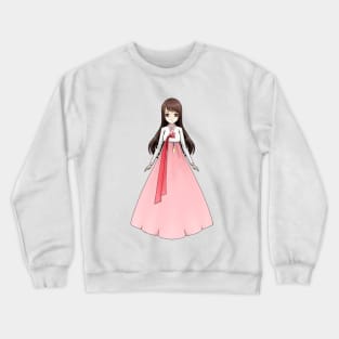 Hanbok GIrl 1 Crewneck Sweatshirt